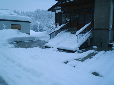 融雪状況（8cm/h程度の降雪）